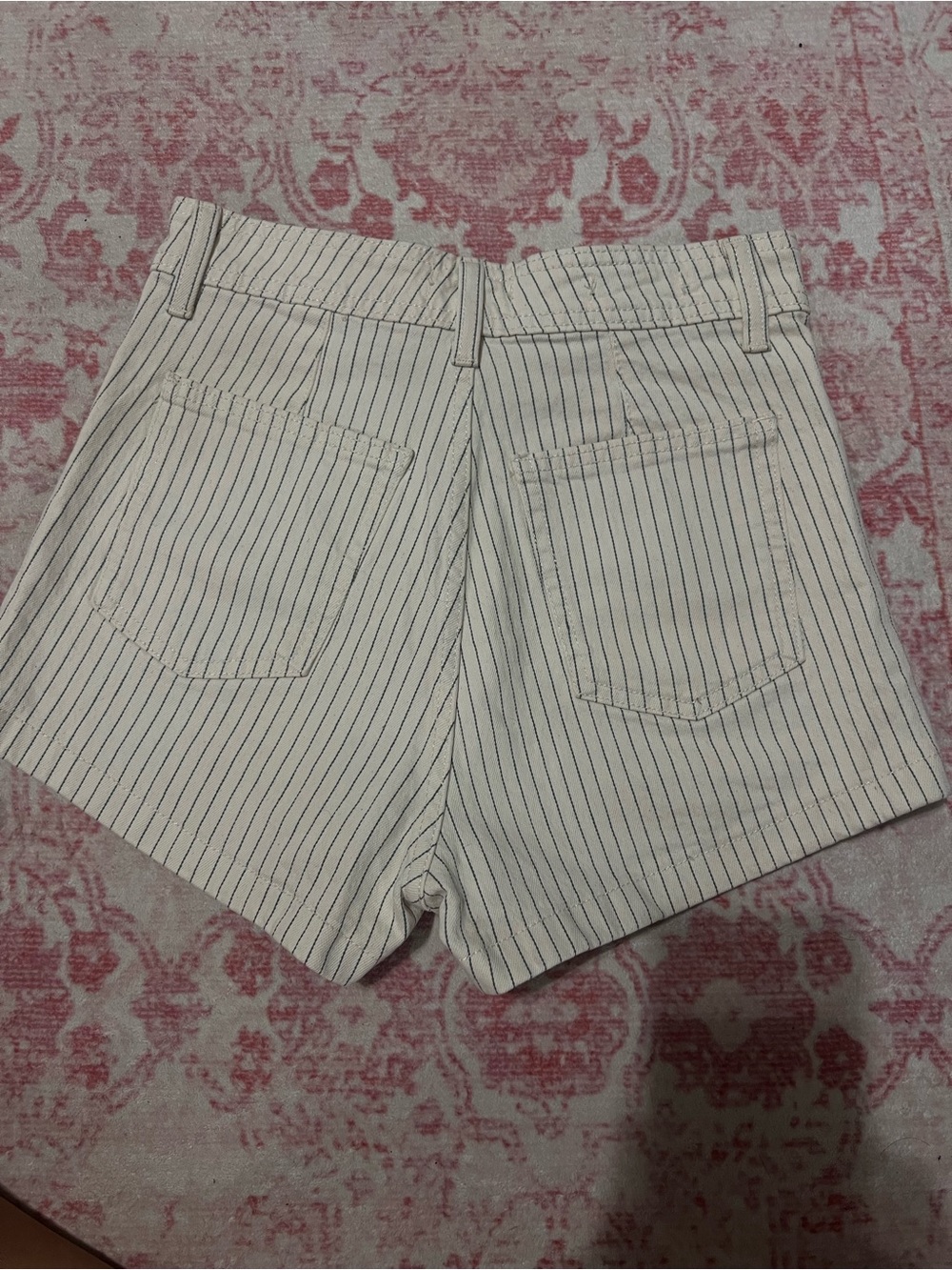 Universal Thread White High-Waist Pinstripe Shorts